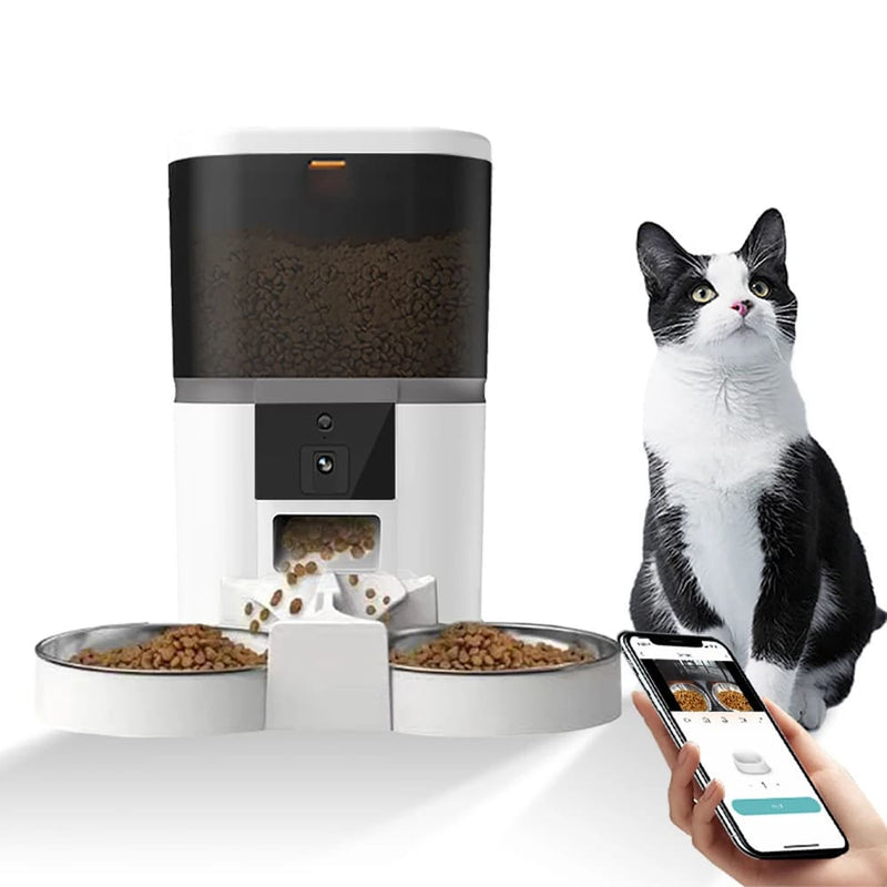 Alimentador Automático Inteligente Pet com Gravador de Câmera de Vídeo e com Aplicativo para Controle Remoto