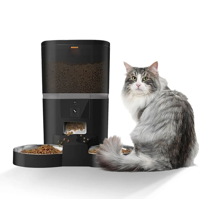 Alimentador Automático Inteligente Pet com Gravador de Câmera de Vídeo e com Aplicativo para Controle Remoto