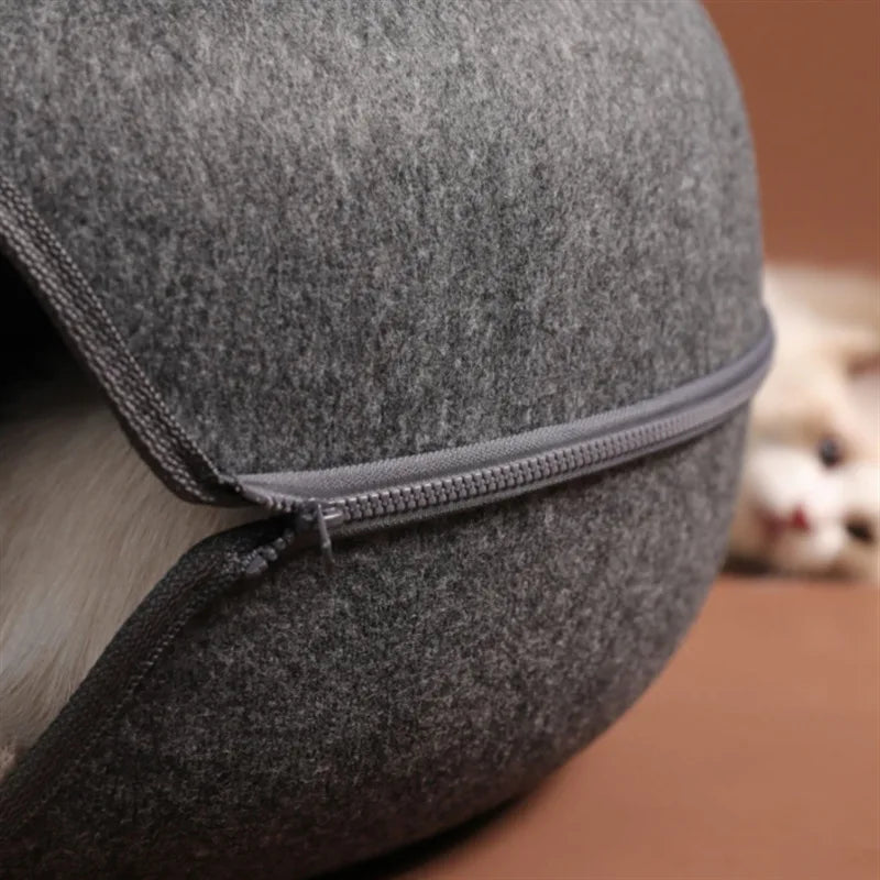 Túnel e Cama de Gato Interativo em Formato de Donut